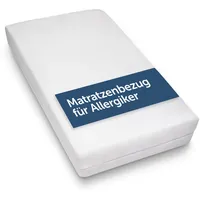 Blumtal Allergiker Matratzenbezug 90 x 200 cm weiß