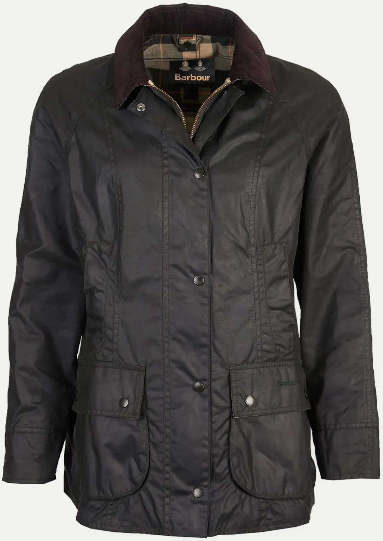 Wachsjacke Beadnell Grau 36