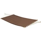 AMANKA XXL Hängematte braun 2 Pers. 285x120cm 150 KG Matte Hängematten Gartenhängematte