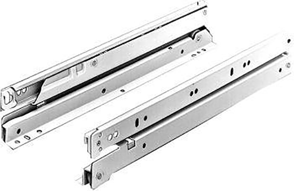 Hettich Rollschubführung Vollauszug weiss 600 mm