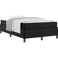 VidaXL Bettrahmen mit Matratze Schwarz 120 x 200 cm