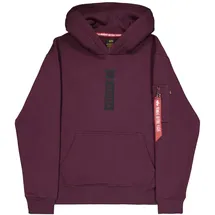 Alpha Industries Puff Print Hoodie Pink M
