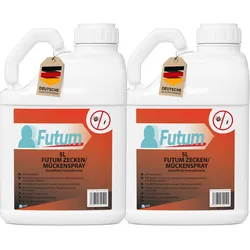 Futum 2x5L Zecken- / Mückenspray Flüssigkeit 2x5 l