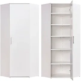 Procontour Eckschrank Clara 64 x 167 x 64 cm Weiß