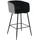 Hti-Living Barhocker Delray 1 St. gepolstert Metall Schwarz
