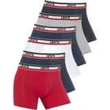 Levi's Herren 6er Pack /Rot/Grau | Blau S