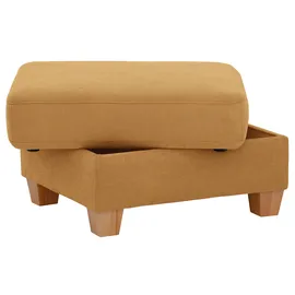 Home Affaire Polsterhocker Dalia mit Stauraum 66 x 46 x 76 cm Gelb