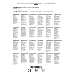 Gegenmutter 5/8` mit Schankhahn-Unterlegscheibe