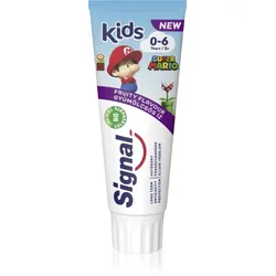Signal Kids Zahnpasta für Kinder ab der Geburt 0 - 6 - Super Mario 75 ml