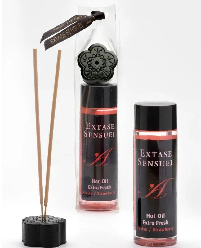 EXTASE SENSUAL - MASSAGEÖL MIT EXTRA FRISCHEM ERDBEEREFFEKT 100 ML