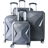 Cheffinger 4 tlg 4-Rollen Cabin grau / 0 cm / 0 l