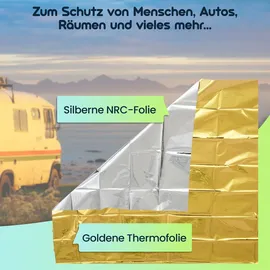 Leina-Werke KFZ-Rettungsdecke 160 x 210 cm silber/gold