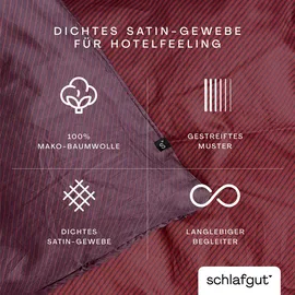 schlafgut Kissenbezug Woven Fade 40 x 40 cm Rot