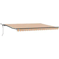 VidaXL Einziehbare Markise mit LED Mehrfarben-Streifen 450x300 cm