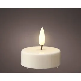 Kaemingk Lumineo LED-Teelicht Weiss 5,5 cm, Set2