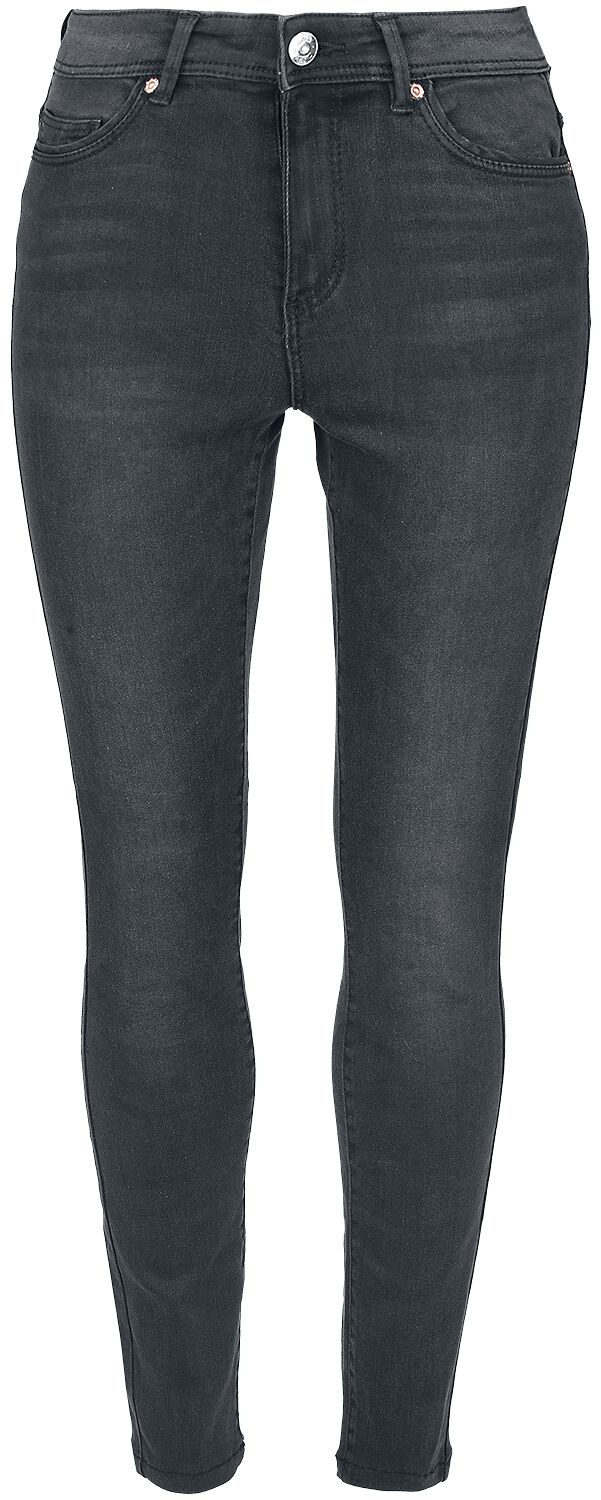 Only Jeans - ONLWauw Life Mid - W26L30old bis W34L32 - für Damen - Größe W26L30old - schwarz