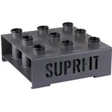 Suprfit Birger Hantelständer - vertikale Langhantelstangen Halterung für 9 Stangen, geeignet für Hantelstangen mit 50 mm Durchmesser, gummierte Bodenfläche, stabil und kippsicher, Stahl