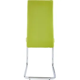 INOSIGN Freischwinger »Adora« (Set) 4 Stk.(2 oder 4 Stück) Bezug in Kunstleder, verchromtes Metallgestell INOSIGN schlamm + silberfarben