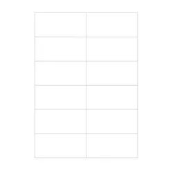Wasser auflösbare Etiketten 105,0 x 48,0 mm(Anzahl Bögen /VPE: 25)