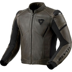 Revit Parallax, Leder-/Textiljacke - Oliv/Schwarz - 52