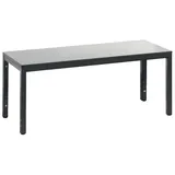 C+P Sitzbank Umkleidebank für Feuchträume, Feuchtraumgeeignet, da verzinkt und einbrennbeschichtet grau