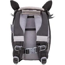belmil® Kindergartenrucksack Mini Animals Raccoon Kunstfaser grau/schwarz