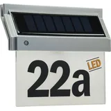 ChiliTec Hausnummernleuchte mit LED 18x16x5cm Silber