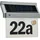 ChiliTec Hausnummernleuchte mit LED 18x16x5cm Silber