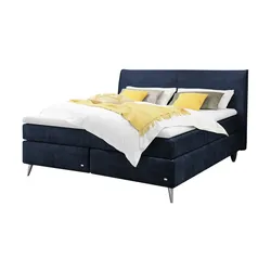 RUF Boxspringbett  Aurelia , blau , Maße (cm): B: 170 H: 114