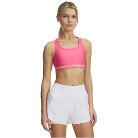 Under Armour Crossback Mid Bra Pink/Weiß S