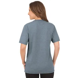 TRIGEMA Damen, Regular Fit T-Shirt 537203, Einfarbig, Gr. X-Large, grau (Steingrau-Melange 246) - XL
