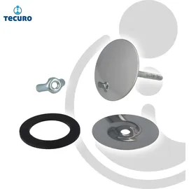 tecuro Hahnlochstopfen Deckrosette Ø 40 mm Edelstahl poliert