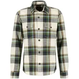Lerros Karierte Hemdjacke Langarmhemd Fog Weiß 6XL