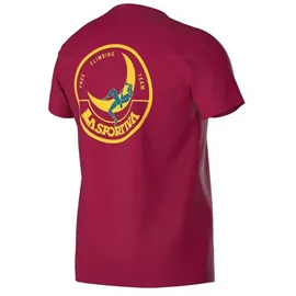 La Sportiva Climbing On The Moon Trainingsshirt Fucsia/Giallo L
