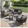 Okwish Gartenlounge-Set Loungemöbel grau