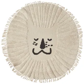 Beliani Kharat Kinderteppich 140 x 140 cm Beige/Rosa