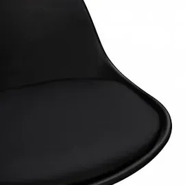 AMSTYLE Barhocker Korsika 360° drehbar höhenverstellbar Kunstleder Schwarz