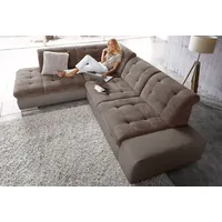 sit&more Ecksofa »Pale L-Form«, inklusive Kopfteilverstellung, wahlweise mit Bettfunktion, grau