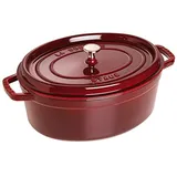 Staub Cocotte 31 cm oval grenadine-rot