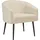 Tectake tectake® Sessel Mysig beige, dicke Polsterung mit Bouclé-Bezug,