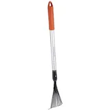 Black & Decker Black+Decker Teleskopische Gartenharke - 78-111 cm - Aluminiumstiel und Karbonstahlkopf - Rostfrei