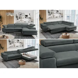MKS Meble Ecksofa Grau 2-Sitzer
