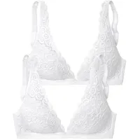 PETITE FLEUR Bralette-BH Damen 2xweiß Gr.75C