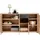 XORA Sideboard, Anthrazit, Eiche Artisan, Kunststoff, 5 Fächer, 1 Schubladen, 178.6x88.7x38 cm, Typenauswahl, Beimöbel erhältlich, stehend, - Sideboards,