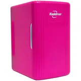 Koolatron Retro Mini Kühlschrank 6L 8 Dosen kleiner kühlschrank für Schlafzimmer Hautpflege beauty-minikühlschrank Lebensmittel Getränke Kosmetik Kinder Zuhause Auto & Reisen 12V Kühler/Wärmer, Rosa