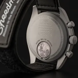 Swatch Omega Moonswatch Mission to the Moon - Schwarz/Schwarz