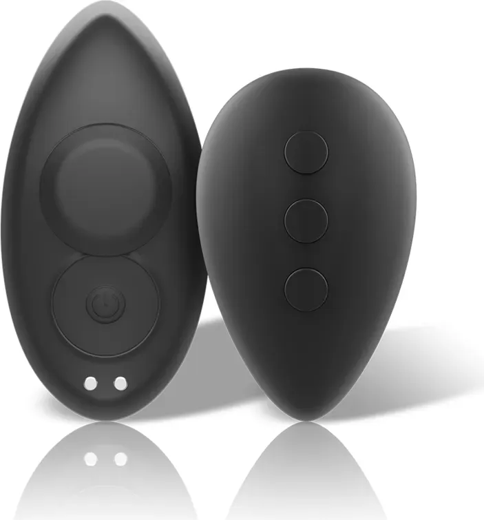BLACK&SILVER - Preston wiederaufladbarer Silikon-Höschenvibrator Schwarz