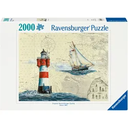 Puzzle RAVENSBURGER "Romantischer Leuchtturm", bunt, Puzzles, KinderB:98cm H:75cm, Motiv, Made in Germany, B:98cm H:75cm