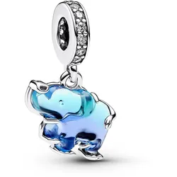 Pandora 793339C01 Charm-Anhänger Blauer Muranoglas-Elefant