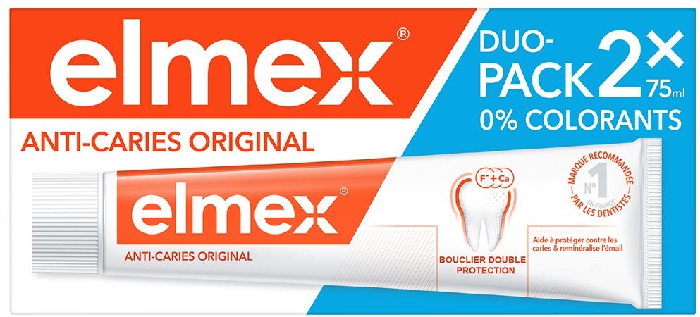 Elmex dentifrice protection caries 2x75 ml dentifrice(s)